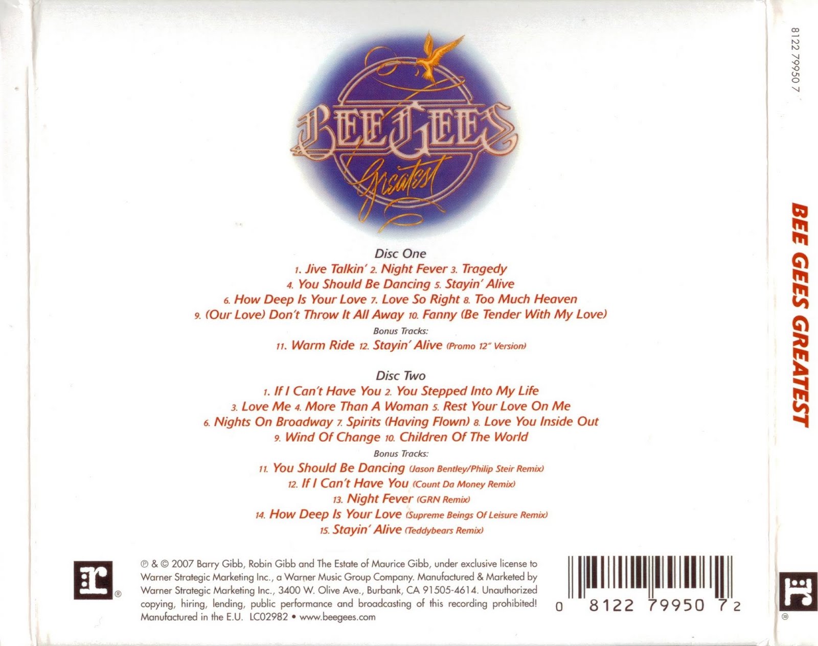 bee gees greatest hits full album